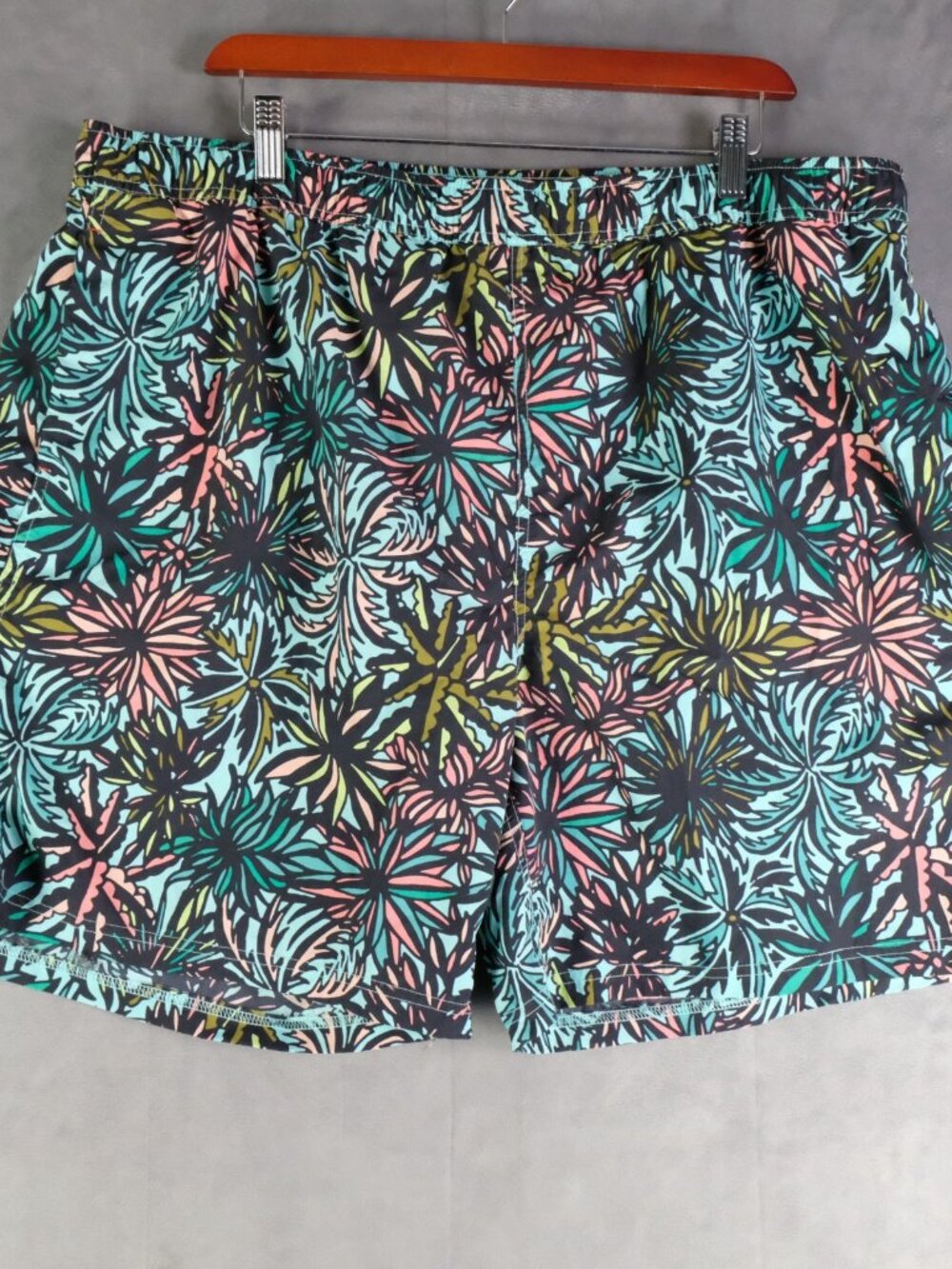 Saxx Go Coastal Shorts Mens Xxl 2Xl Blue Tropical 2In1 Volley Droptemp Liner